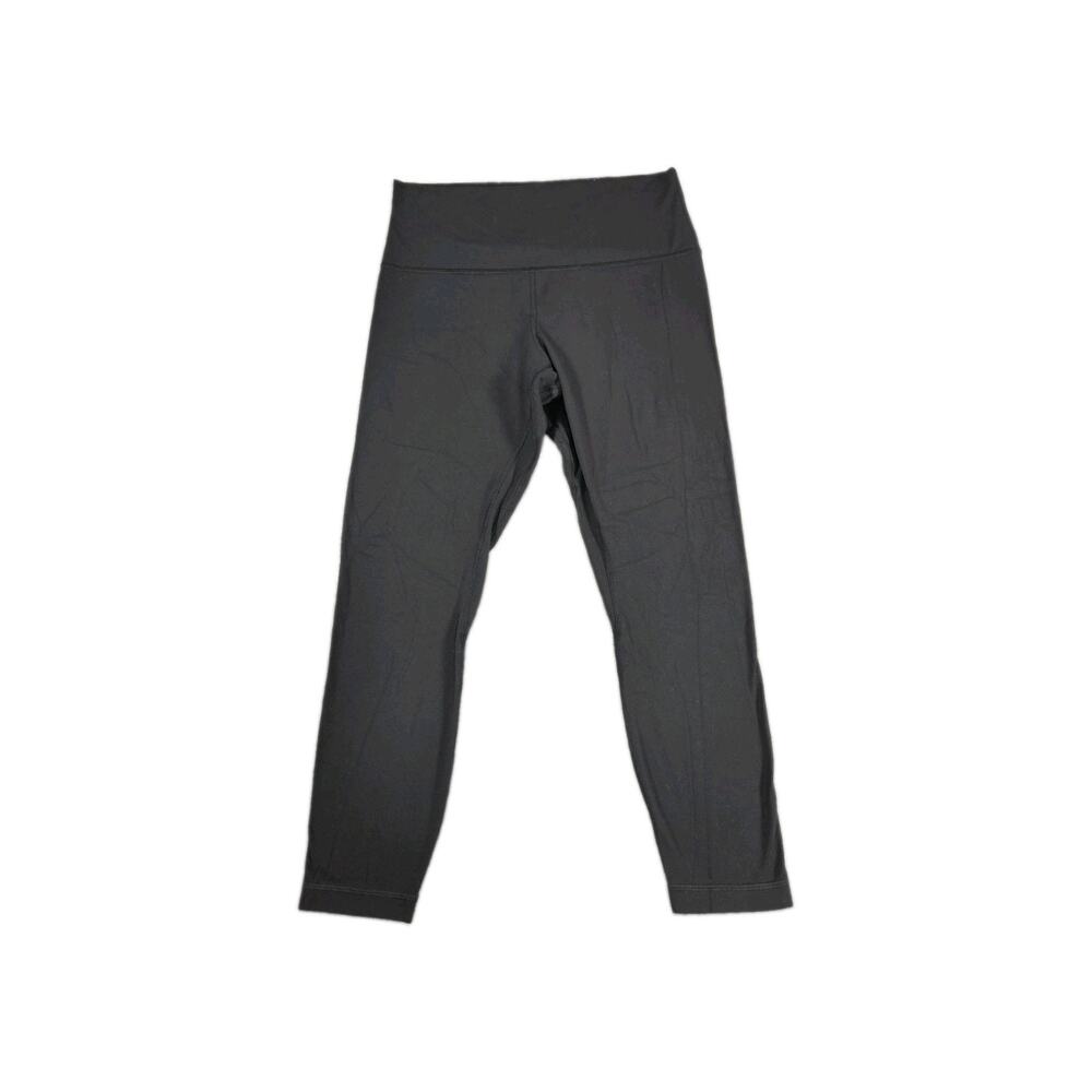 Lululemon Women Activewear Pants Sz 10 Black Wunder Under Yoga Legging Gym C4